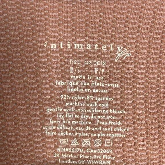 Free People Intimately | Clean Slate Layering Top in Withered Rose Size XS/S NWT - Picture 5 of 6